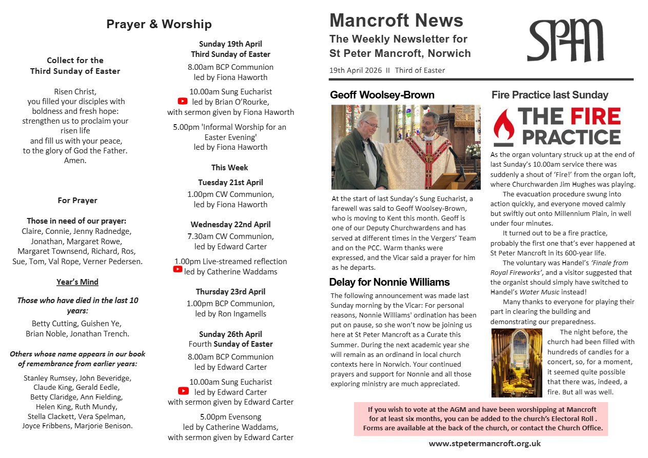 Newsletter 2026-04-19